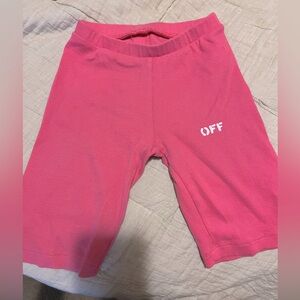 Off white kids biker shorts